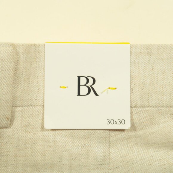 Banana Republic Premium Cotton Linen Suit Pants Mens 30 Beige Arroyo New - Picture 4 of 6